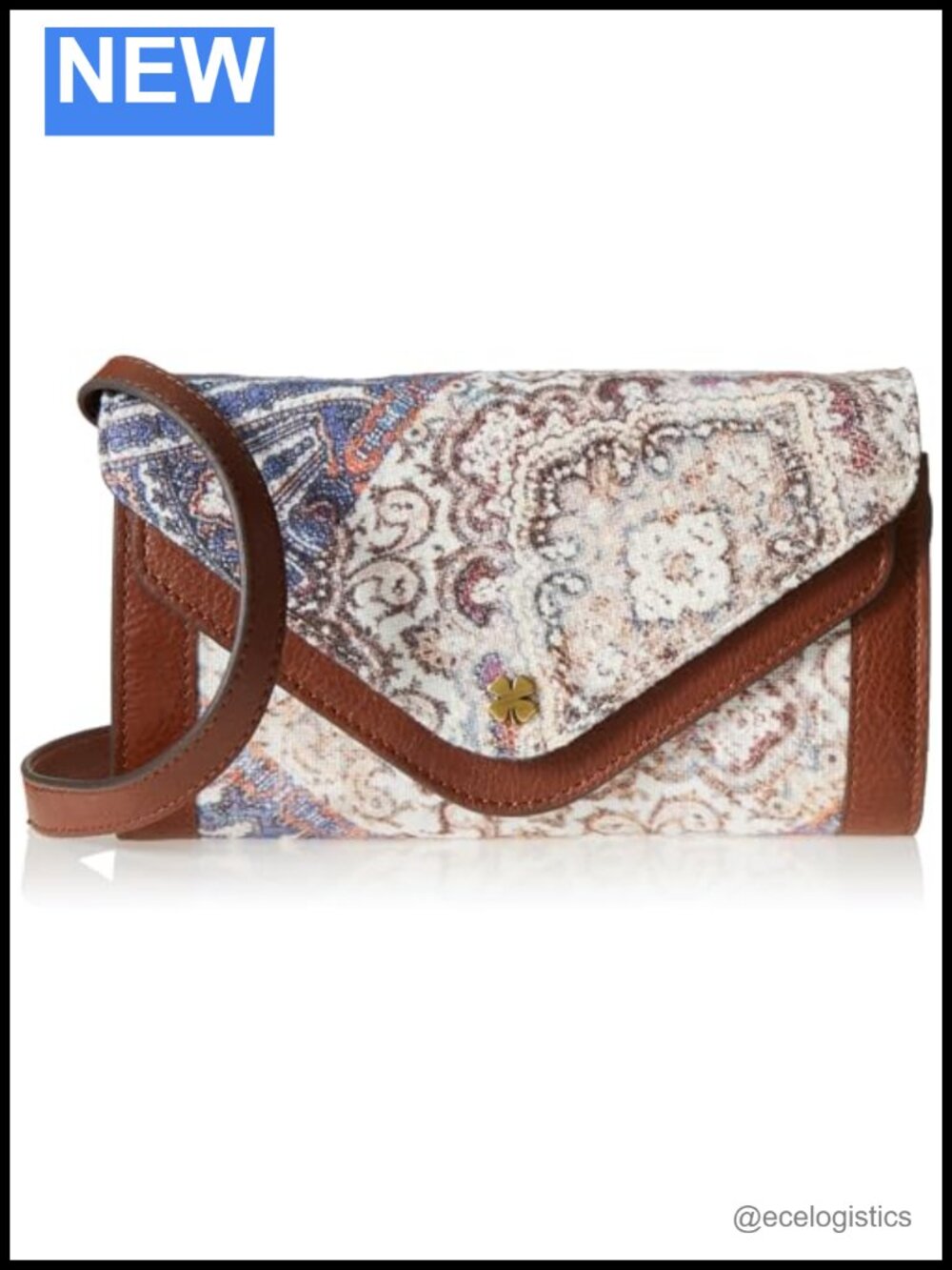 Lucky Crossbody Wallet Convertible Purse Cotton Adjustable Strap